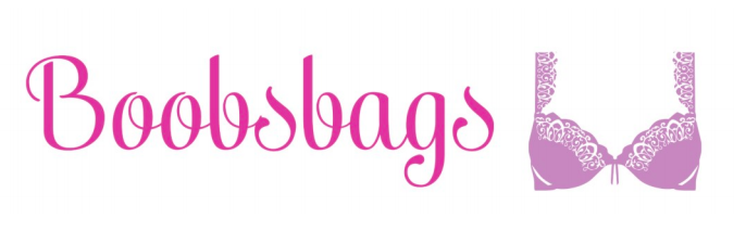 BoobsBags logo with bra icon